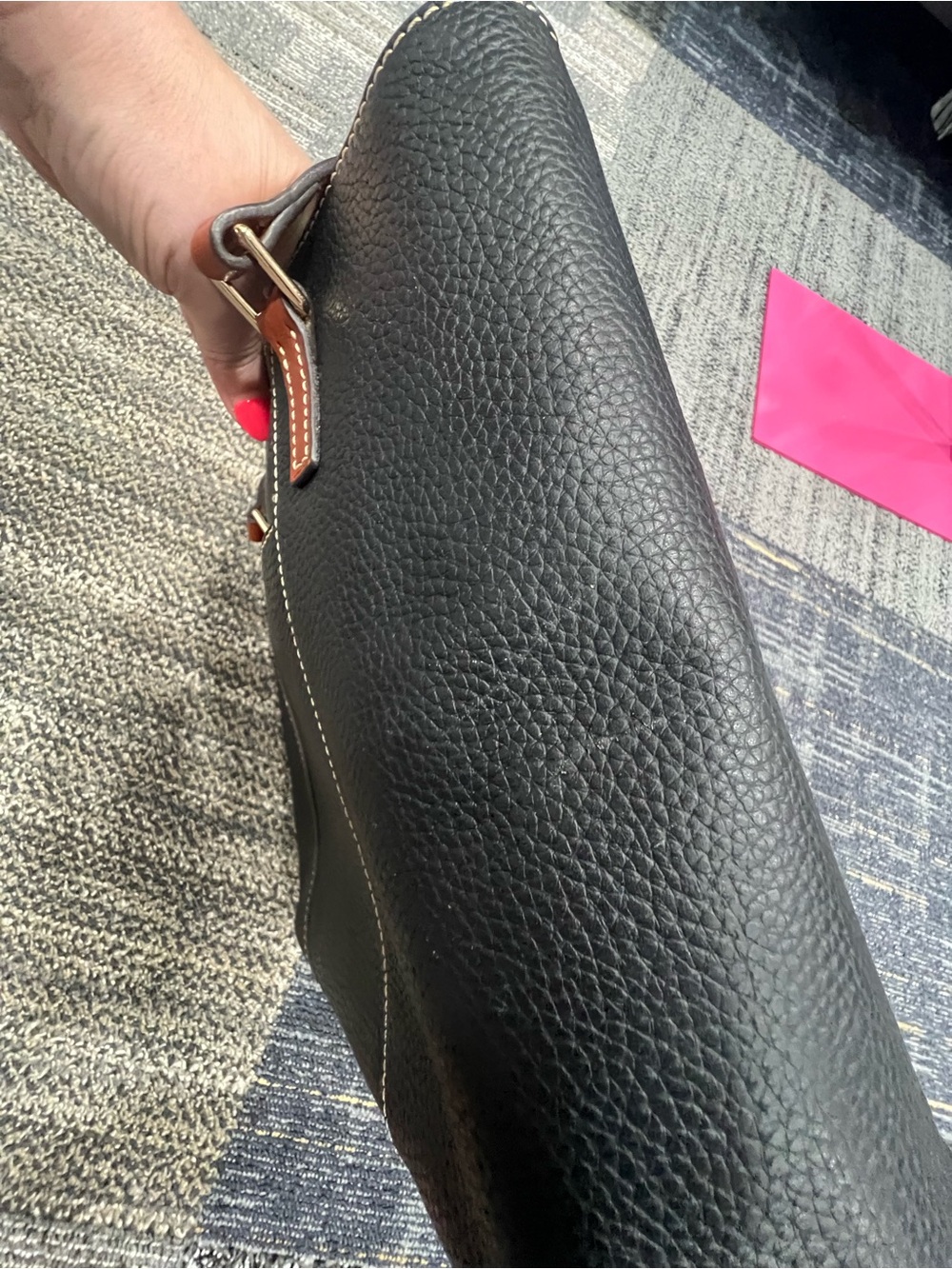Dooney & Bourke Pebble Grain Small Lexington Shopper in black leather. - Picture 14 of 14